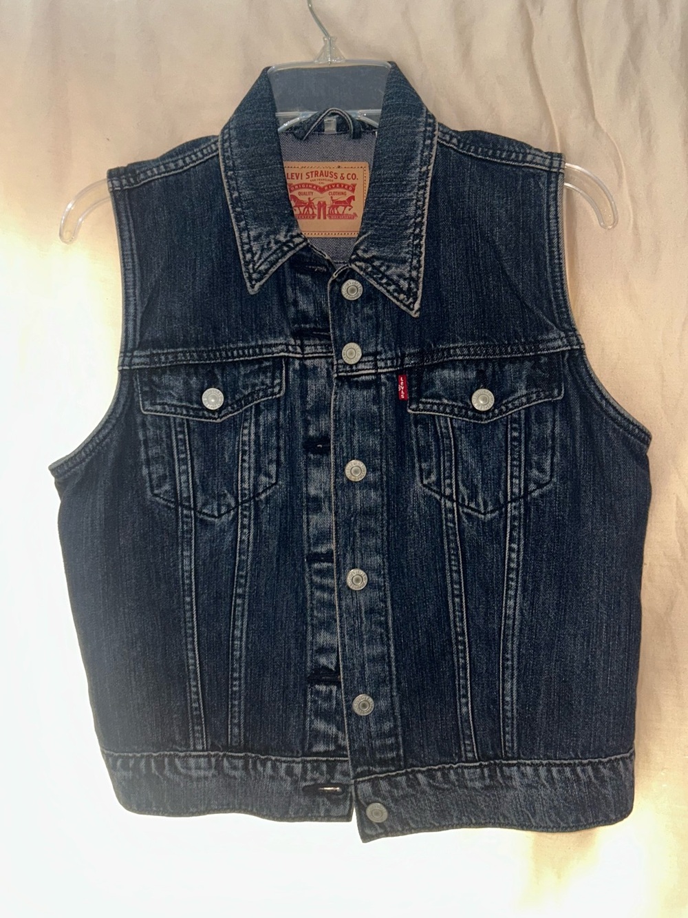 Levi’s blue denim vest